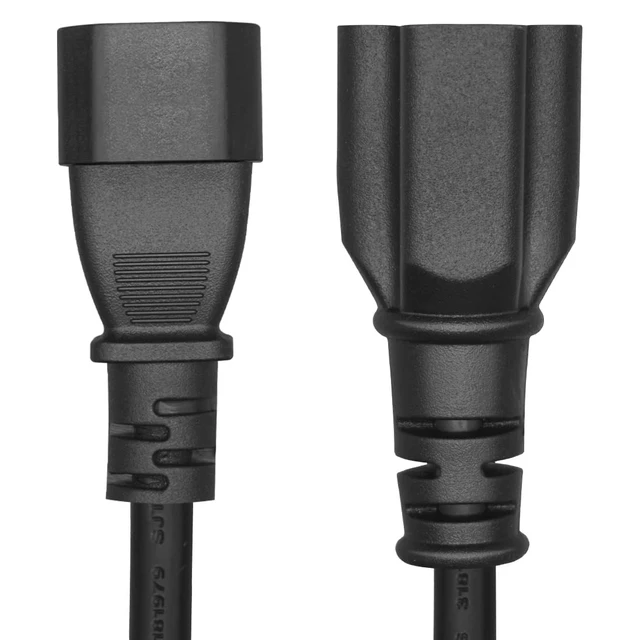 Alt view image 3 of 7 - IEC C14 to 5-15R & 5-20R Power Cord, 1FT/0.32M C14 Male to NEMA5-15R & 5-20R Female, Comb Power Converter Adapter,IEC 3Pole Plug to USA Female Nema 5-15/20R,10-15A 125-250V