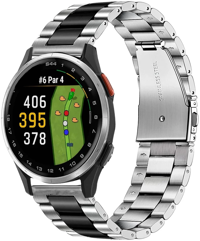 Main image of Compatible with Garmin Approach J1 Band, 20mm Quick Release Stainless Steel Metal Durable Replacement Strap Bracelet Compatible for Garmin Approach S50, S44, S42, S40, J1 Smartwatch