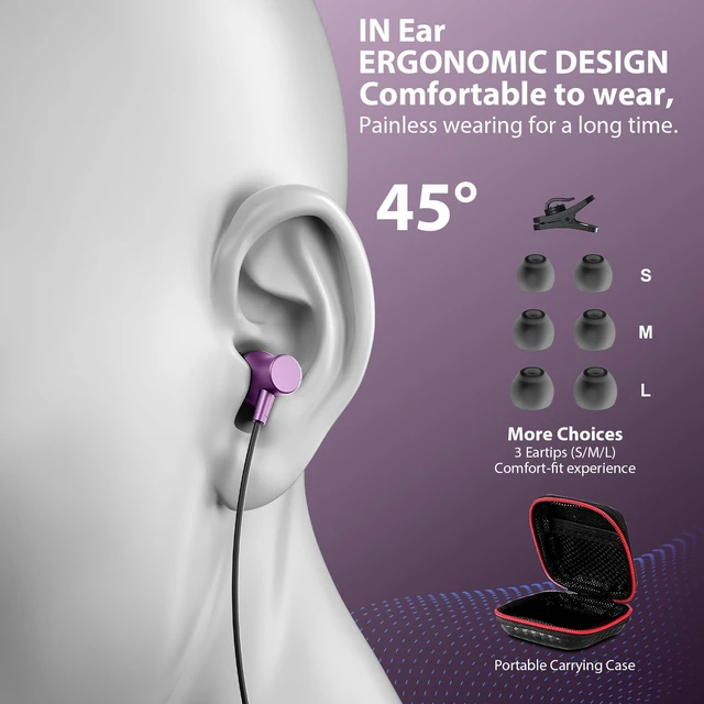 Alt view image 6 of 7 - USB C Headphone Wired Ear Buds for Samsung S26 Ultra S25 A16 A17 A36 Z Flip Magnetic Type C Earphone for iPhone 18 Pro Max 17 16 15 16e 17e HD Mic in Ear Noise Isolation Earbuds for iPad A16 Pixel 10a