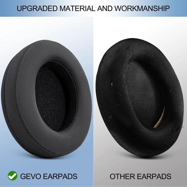 Alt view image 5 of 7 - Ear Pads Replacement Compatible for Philips SHP9500/SHP9500S Over-Ear Headphones, Earpads Ear Cushions for SHP9500/SHP9500S with Memory Foam and Noise Isolation (Mesh Black)