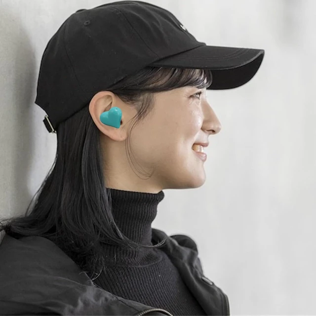 Alt view image 7 of 7 - Heart Shaped Earbuds, 5.3 HiFi Stereo Sound Noise Canceling Earphones with Charging Case, Cute in Ear Earbuds for Lover Couples for Valentine Sport Travel (Light