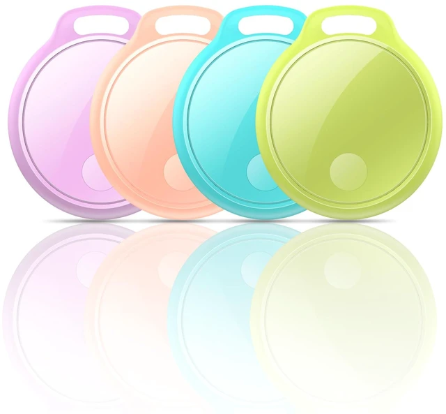 Main image of Air Tracker Tags-4 Pack: Smart Bluetooth Tracker, Pink and Purple and Green and Blue