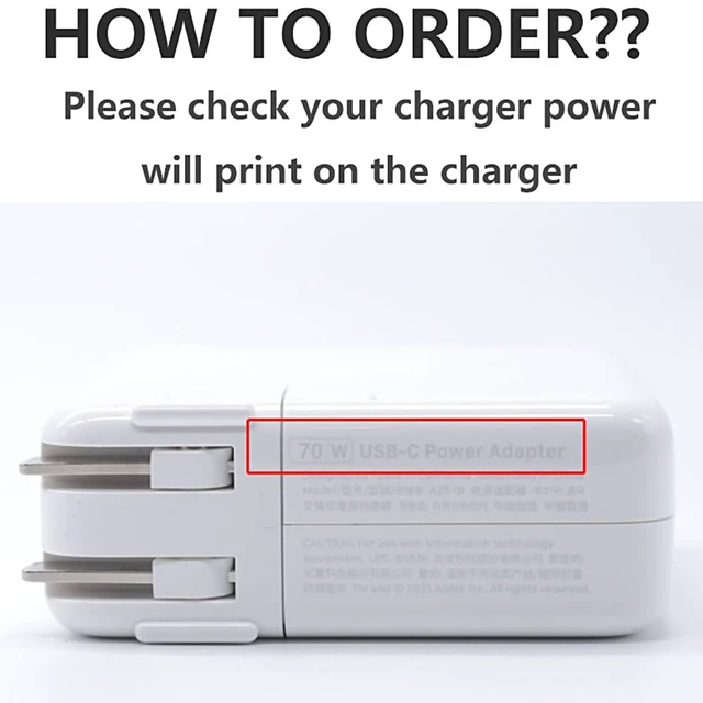 Alt view image 2 of 7 - 70W Power Adapter Cover for MacBook Air 13 13.6 15 inch M5 M4 M3 M2 2022-2026, 70W Soft Silicone Charger Protective Case Sleeve for MacBook Pro 14 M5 M4 M3 with 11/12/16-core CPU, Green