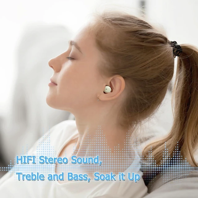 Alt view image 5 of 6 - Side Sleeper Earbuds, Wireless Earbuds for Sleeping, Suitable for Small Ear, Stereo Sound, Fast Charging with Charging Case