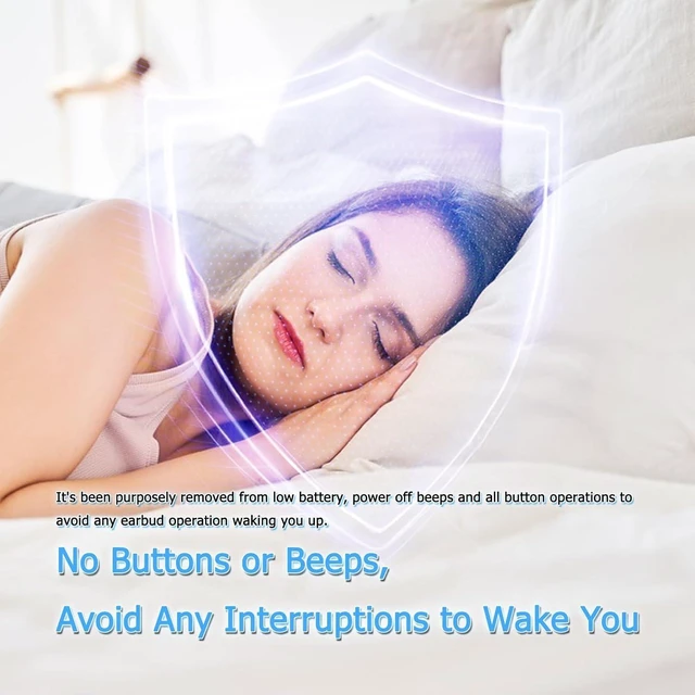 Alt view image 4 of 6 - Side Sleeper Earbuds, Wireless Earbuds for Sleeping, Suitable for Small Ear, Stereo Sound, Fast Charging with Charging Case