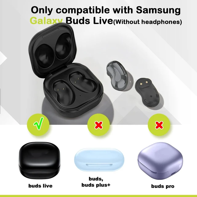 Alt view image 4 of 7 - Charging Case for Galaxy Buds Live, 600mAh, Black Replacement Charger Cover Dock for SAMSUNG Buds Live R180, Built-in 600mAh Battery, LED Indicator, Travel Friendly