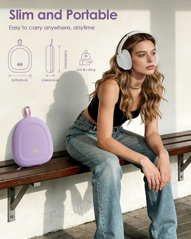 Alt view image 5 of 7 - Hard Over-Ear Headphone Case for Beats 360/Sony WH-CH720/Soundcore Q20i/Q30 for JBL Tune 720BT/770NC/Bose/Skullcandy/JLab, Enhanced Shock-Absorbent Design, Universal Travel Organizer Bag