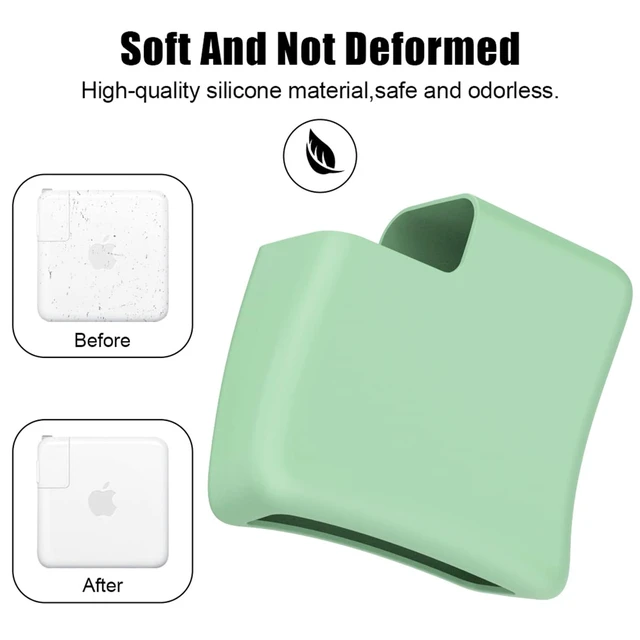 Alt view image 5 of 7 - 70W Power Adapter Cover for MacBook Air 13 13.6 15 inch M5 M4 M3 M2 2022-2026, 70W Soft Silicone Charger Protective Case Sleeve for MacBook Pro 14 M5 M4 M3 with 11/12/16-core CPU, Green