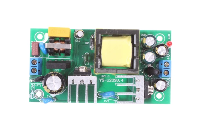 Alt view image 6 of 6 - AC to DC Precision Buck Power Supply Module AC 120V 100V-264V to 5V 3A 3000mA Isolated Step-Down DC Module (5V 3A) Green