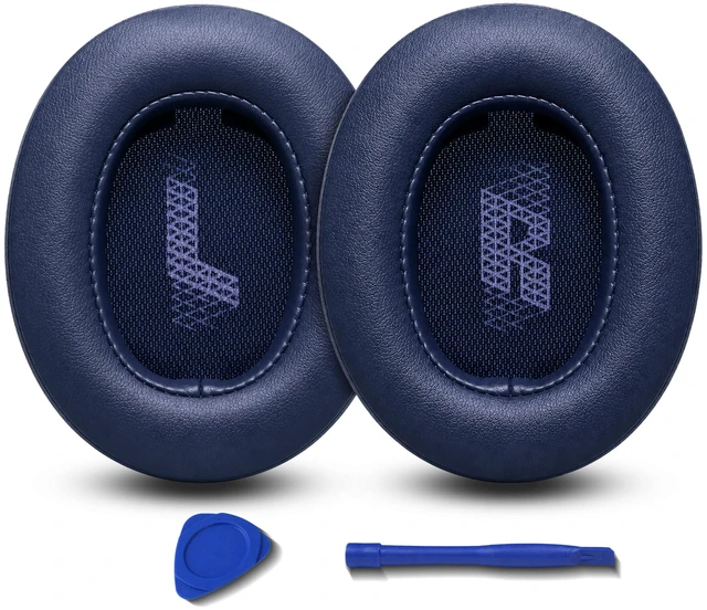 Main image of Replacement Ear Pads for JBL Live 500BT/Live 500 BT Headphone, Extra Thick Cushions, Ear Cups Cover, Soft LeatherMemory Foam Headset Earpads (Blue)