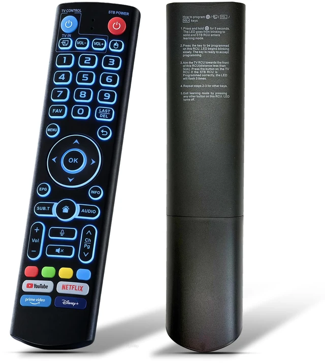 Main image of New Backlight V5 Pro Voice Remote Control,Replacement Voice Remote for vSeeBox V1/V2,V5/V1/V2/V3 Pro,V3 Plus,V1 Max/Elite/Max,Intelligent Bluetooth Voice Remote