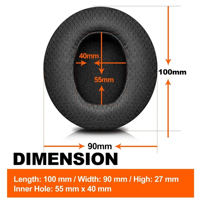 Alt view image 3 of 7 - Replacement Ear Pads Compatible with LS35X LS50X LS31 LS41 Headset by I Improved Durability & Sound (Breathable Mesh)