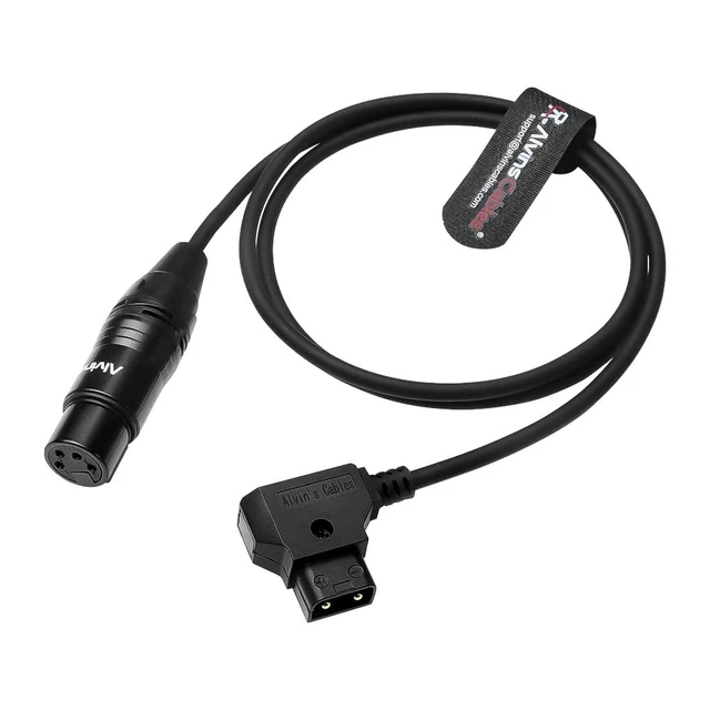 Alt view image 5 of 5 - XLR 4 Pin Female to D-tap Power Cable for Sony Venice F55 SXS, for Canon C400, Blackmagic URSA Mini Pro, for Panasonic Varicam, Ultra-Soft 1m/3.3ft