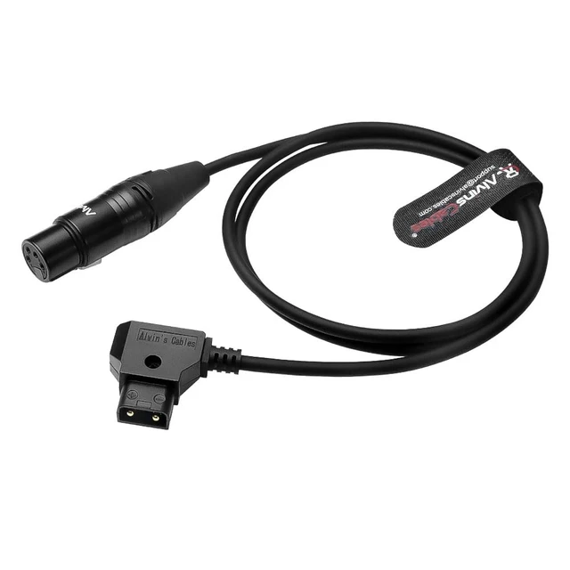 Alt view image 4 of 5 - XLR 4 Pin Female to D-tap Power Cable for Sony Venice F55 SXS, for Canon C400, Blackmagic URSA Mini Pro, for Panasonic Varicam, Ultra-Soft 1m/3.3ft