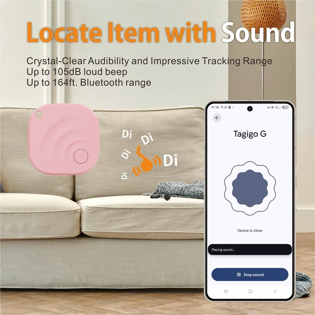 Alt view image 3 of 7 - 2025 Upgraded Android Air Tracker 4 Pack, Bluetooth Tracker for Android Phones, Compatible with Google Find Hub Device, Item Locator for Keys, Luggage, Backpack, Travel, Pink