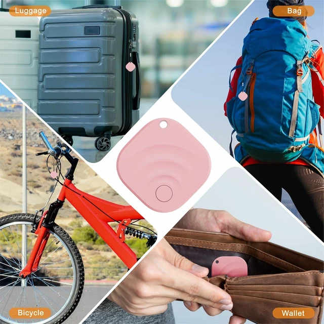 Alt view image 6 of 7 - 2025 Upgraded Android Air Tracker 4 Pack, Bluetooth Tracker for Android Phones, Compatible with Google Find Hub Device, Item Locator for Keys, Luggage, Backpack, Travel, Pink