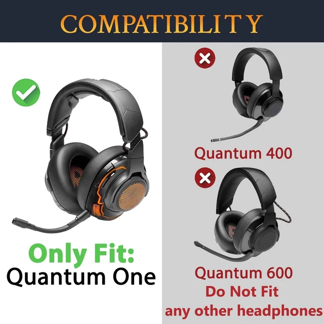 Alt view image 2 of 4 - Earpads for JBL Quantum One (Q1) - Black