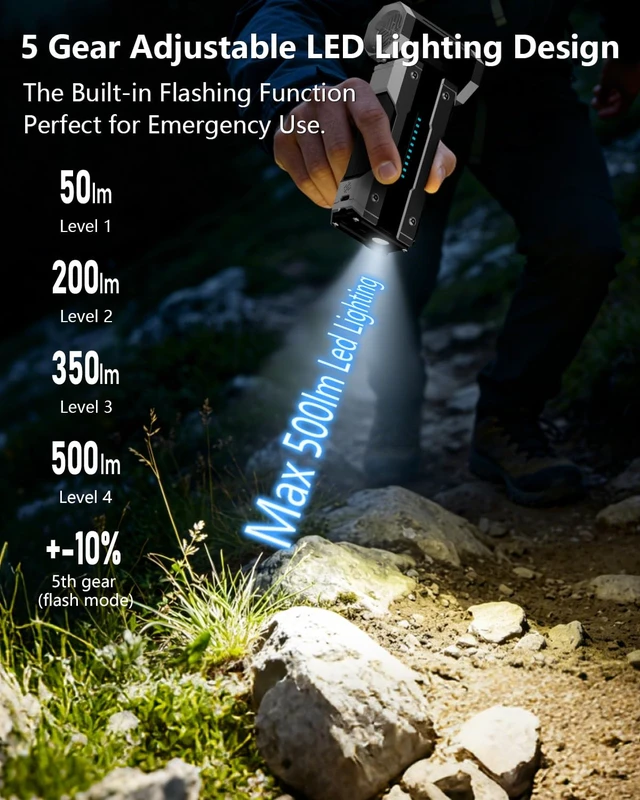 Alt view image 5 of 7 - Compressed Air Duster - 130000RPM, 8000mAh Rechargeable 10-Speed Adjustable Cordless Brushless Motor, Electric Air Duster,Mini Blower with LED Light for PC, Computer Keyboard,Electronics Cleaning