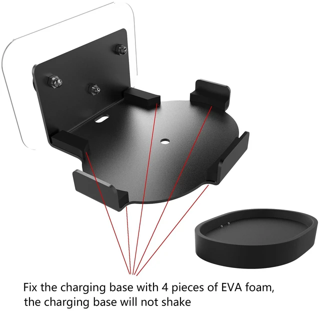Alt view image 5 of 7 - Compatible for Sonos Play Wall Mount, Supports Lossless Installation, Supports the use of Charging Base. (Black)