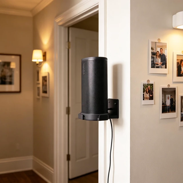 Alt view image 6 of 7 - Compatible for Sonos Play Wall Mount, Supports Lossless Installation, Supports the use of Charging Base. (Black)