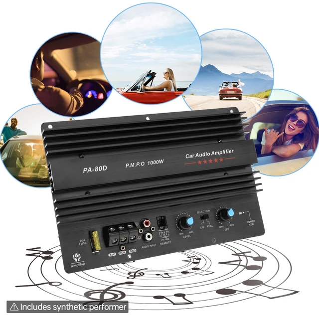 Alt view image 5 of 7 - Car Amp Board, Car Audio Amplifier Board, 1000W High Power Amplifier Amp Board Powerful Bass Sub woofer Board 12V