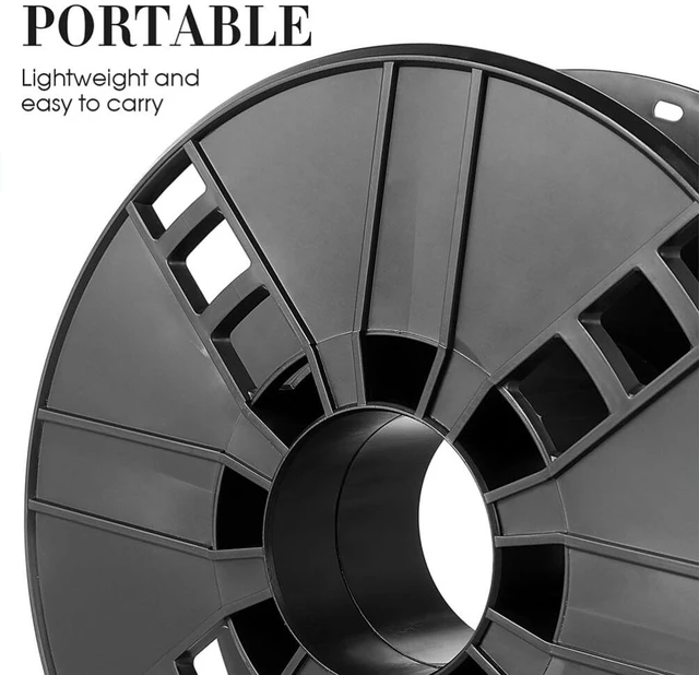 Alt view image 2 of 7 - 4Pcs Cord Storage Reel - 8 Inch Reusable Spool for Refill 1KG 3D Printers Filament, Empty Wire Winder for Extension Cords, Ropes, Hoses, Cable Organizer for Workshop & Garage, Black