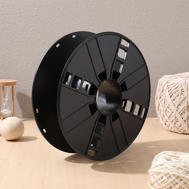 Alt view image 4 of 7 - 4Pcs Cord Storage Reel - 8 Inch Reusable Spool for Refill 1KG 3D Printers Filament, Empty Wire Winder for Extension Cords, Ropes, Hoses, Cable Organizer for Workshop & Garage, Black