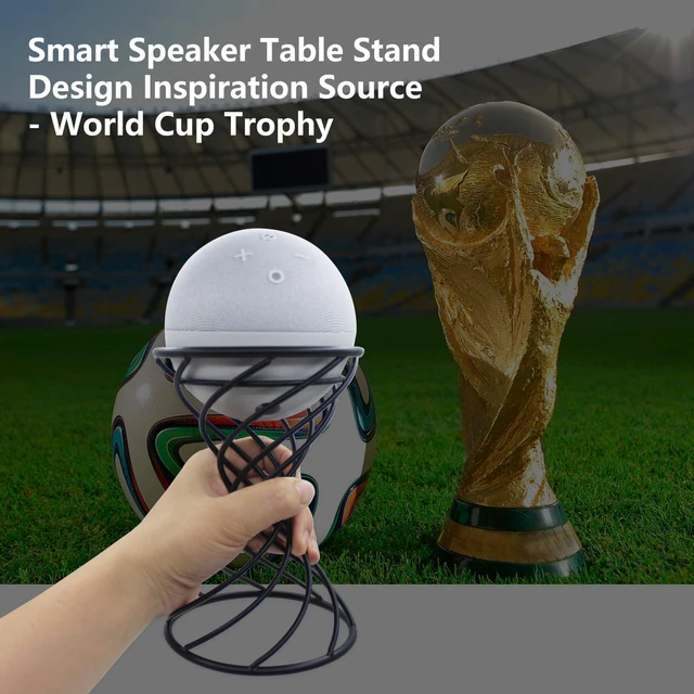Alt view image 6 of 7 - Smart Speaker Table Stand Decorative Holder for Echo Dot 3rd/4th/5th Gen, Echo 4th/5th Gen, Echo Glow, Apple Homepod Mini and Google Home Mini/Nest Mini(Matte Black)