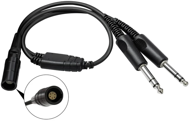 Main image of for Bose A20 A30 Headset Lemo 6Pin GA Dual Plugs Pilot Headphones Adapter PJ-068 PJ-055 Connector,Twin Plug Fixed Wing Aircraft Converter,General Aviation Headsets Adapter