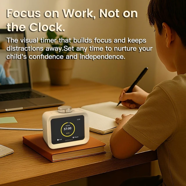 Alt view image 6 of 7 - ChronoSense Alarm Clock for Bedroom Temperature Humidity, 7-Day Programmable 4 Alarms