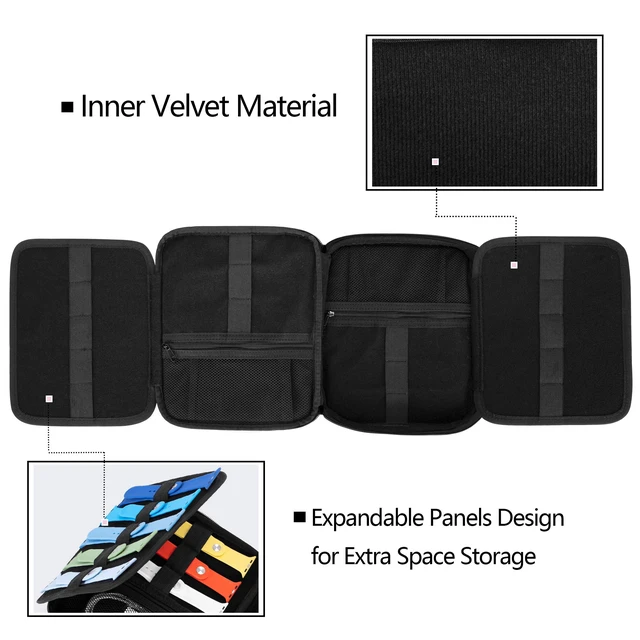 Alt view image 2 of 7 - 26 Watch Band Storage Case, Watch Band Organizer Holder, Gray Compatible with All Series Apple Watch Bands & Smart Watch Bands, Travel Organizer Fit for Most Sizes of Watch Straps