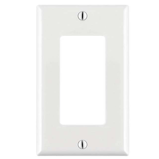 Alt view image 2 of 5 - Decorator Wall Plate Insert 1-Gang Decorative Single Gang Faceplate Standard Jack Wall Plate Keystone - 1 Gang - 10 Pack
