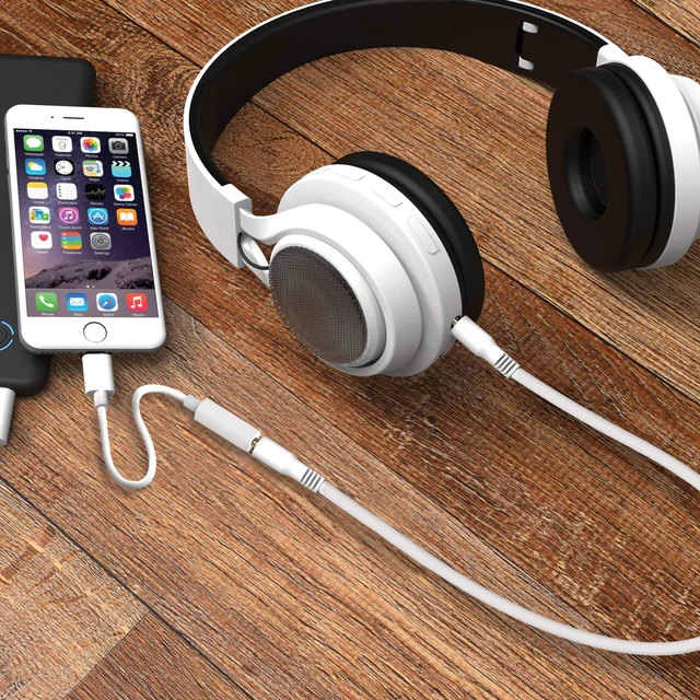 Alt view image 6 of 6 - MFI Certified Lightning to 3.5mm Audio Adapter, iPhone Headphone Adapter Compatible with iPhone 12 & Older, iPad, iPod Touch, Durable Copper-Core Dongle, Headphone/Earbuds Jack Converter, Travel