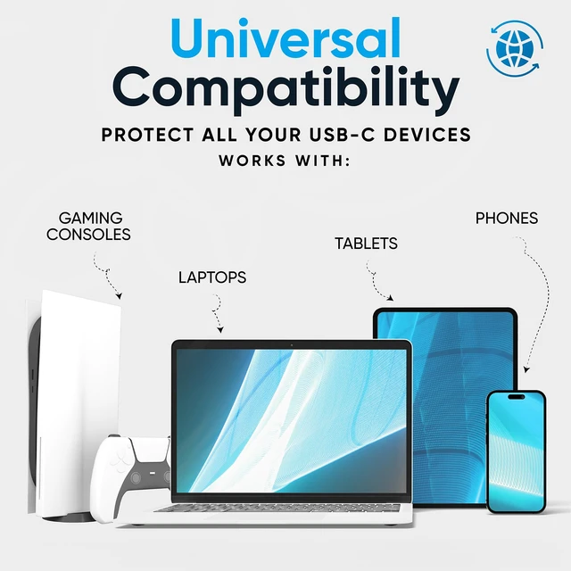 Alt view image 2 of 7 - USB C Port Blockers 5 Pack, Stainless Steel Security Locks with Key Physical port security, helps deter unauthorized access and data connections, tamper resistant metal design