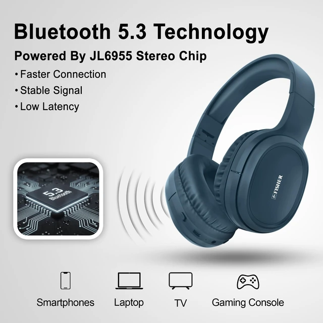 Alt view image 2 of 7 - Active Noise Cancelling Headphones, Over Ear Headphones Wireless Bluetooth 5.3, Microphone, Lightweight Comfortable Headset for Home, Travel, Rechargeable, Workout Headphones, Deep Bass