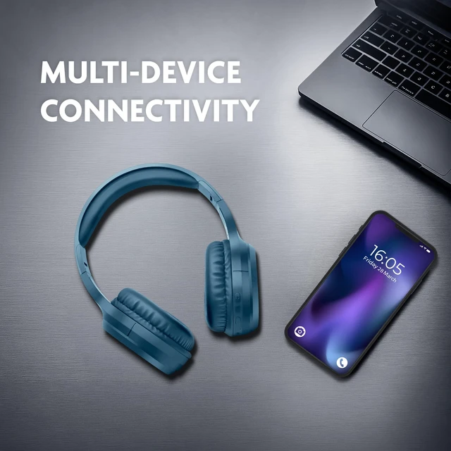 Alt view image 7 of 7 - Active Noise Cancelling Headphones, Over Ear Headphones Wireless Bluetooth 5.3, Microphone, Lightweight Comfortable Headset for Home, Travel, Rechargeable, Workout Headphones, Deep Bass
