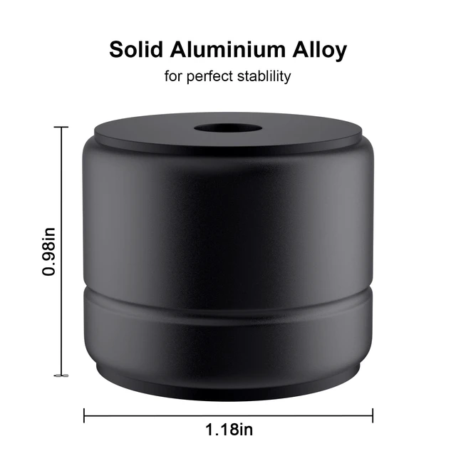 Alt view image 4 of 5 - Speaker Isolation Feet 1 Inch Aluminum Turntable Isolation Feet, Anti-Vibration Speaker Isolation Pads for Subwoofer, Audio Equipment, PC Case Feet with Non-Slip Rubber Rings - 30 * 25mm, 4 Pack