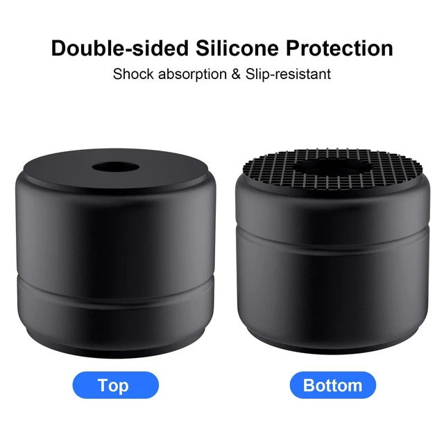Alt view image 3 of 5 - Speaker Isolation Feet 1 Inch Aluminum Turntable Isolation Feet, Anti-Vibration Speaker Isolation Pads for Subwoofer, Audio Equipment, PC Case Feet with Non-Slip Rubber Rings - 30 * 25mm, 4 Pack