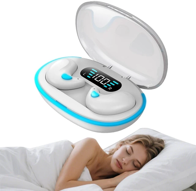 Main image of Bluetooth Invisible Sleep Earbuds Wireless Small Flat Sleeping Headphones Noise Blocking Earphones for Side Sleeping Sleepers Waterproof Hidden Ear Buds for iPhone Android Audiobooks Work Sports