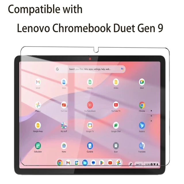 Alt view image 2 of 6 - 2 Pack Tempered Glass Screen Protectors Compatible with Lenovo Chromebook Duet Gen 9, 11 inch Full Coverage,Anti Scratch, Bubble Free, 9H Hardness