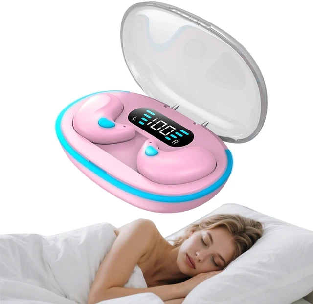 Main image of Bluetooth Invisible Sleep Earbuds Wireless Small Flat Sleeping Headphones Noise Blocking Earphones for Side Sleeping Sleepers Waterproof Hidden Ear Buds for iPhone Android Audiobooks Work Sports