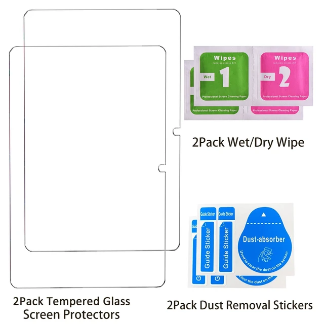 Alt view image 3 of 6 - 2 Pack Tempered Glass Screen Protectors Compatible with Lenovo Chromebook Duet Gen 9, 11 inch Full Coverage,Anti Scratch, Bubble Free, 9H Hardness
