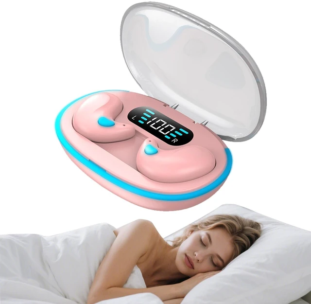 Main image of Bluetooth Invisible Sleep Earbuds Wireless Small Flat Sleeping Headphones Noise Blocking Earphones for Side Sleeping Sleepers Waterproof Hidden Ear Buds for iPhone Android Audiobooks Work Sports