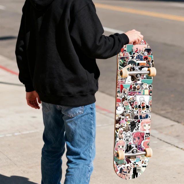 Alt view image 3 of 7 - Cute Anime Stickers (200 Pcs) Cute Cartoon PVC Sticker, Gifts for Laptop Water Bottle Skateboard Party Supplies Decorations Teens Kids