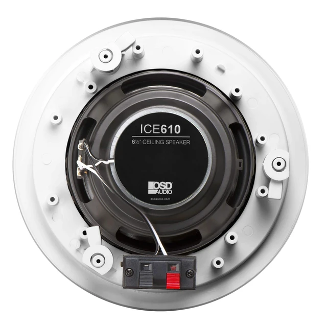 Alt view image 6 of 6 - 6.5" in-Ceiling Speakers Pair, 125W 2-Way Flush Mount Ceiling Speakers with Pivoting Tweeter & Paintable Grille for Home Theater and Whole House Audio, ICE610