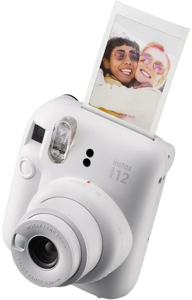 Alt view image 5 of 6 - Instax Mini 12 Instant Camera Clay White + Minimate Custom Case + Fuji Instax Film 20 Sheets Twin Pack
