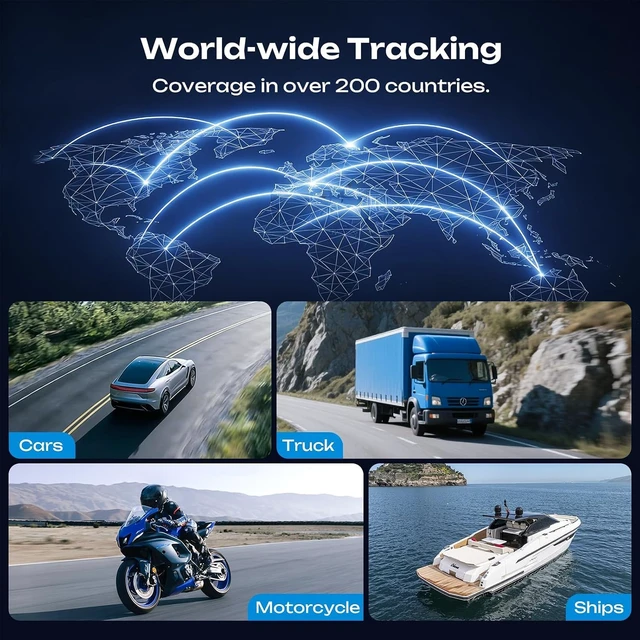 Alt view image 3 of 7 - GPS Tracker for Vehicles 4G LTE Global Tracker Device for Vehicles 180-Day Standby Life Real-Time Alerts Car Tracker, 6-Month Route History, Strong Magnet, IP65 Waterproof, Subscription Needed