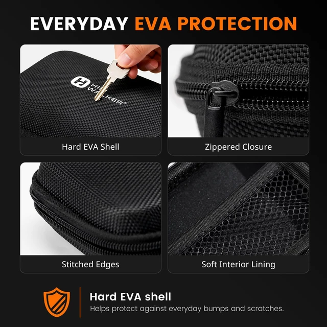 Alt view image 5 of 7 - MP3 Player Case Compatible with H2 and H2 Touch, Hard EVA Portable Carrying Case for MP3 Player, Earphones, USB Cable and Memory Cards, Travel Storage Bag, Case Only