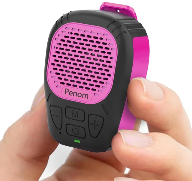 Main image of Wearable Bluetooth Speaker,Clip on Wireless Jobsite Water-Resistant Portable Speaker, Built in Mic for Hands-Free/Call, Suitable for Indoor & Outdoor Use (Update Version Burgundy)