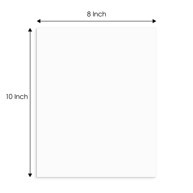 Alt view image 2 of 7 - Uncut Mat Board, 24 Pack 8x10 White Matboards for Framing 4-Ply Thick Cardboard Backing for Art Prints, Photos, Pictures, Artworks